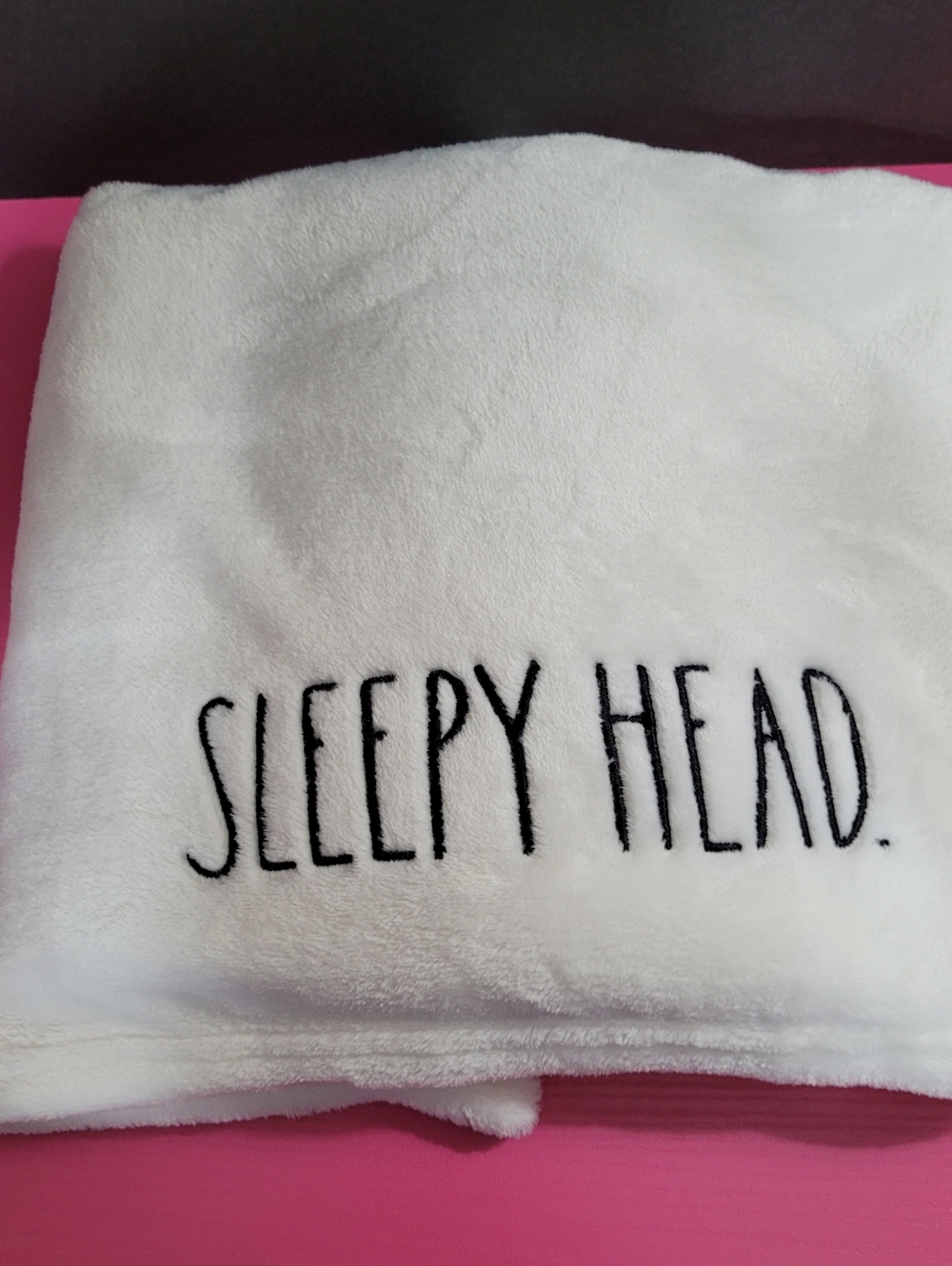 Rae Dunn Sleepy Head Super Soft Baby Blanket 40" X 29" (0632)